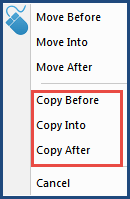 Illustration SI Editor Navigator's Right-Click Copy Commands