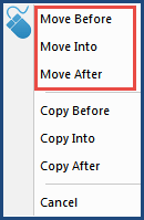 Illustration SI Editor Navigator's Right-Click Move Commands