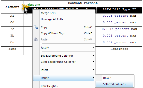 Example Deleting Multiple Columns Illustration Example Deleting Multiple Columns