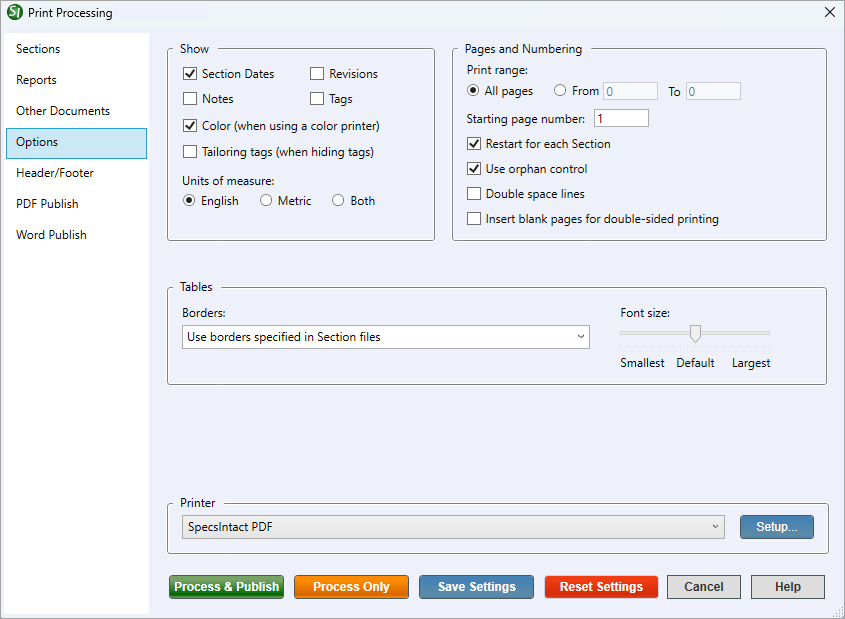 Illustration SI Explorer's File Menu - Process & Print/Publish:  Other Documents