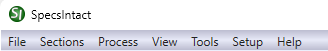 Illustration of the SI Explorer's Menu Bar